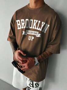 Men T-Shirts - 鏽棕色 - 查看 1