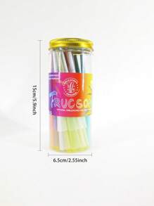 Multi-Color Canned Pre-Rolled Cone Ultra-Thin Slow Burning Roll Paper With Tip Portable Tapered Roll Paper Lovers Gift Party Gift For Friends Gift Outdoor Items, Pre-Rolled Filter Paper Accessories Easy To Carry