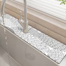 1pc Sink Faucet Suction Pad, Drainage Pad, Kitchen, Bathroom Sink, Countertop, Drainage Pad, Diatomite Washbasin, Cuttable And Quick Drying Pad.,Non-Slip Kitchen Mats For Sink Side, Natural And Hygienic Kitchen Essential For Home And Kitchen Room Decor, Part Of Your Cozy Fall& Winter Styles And Christmas Decorations