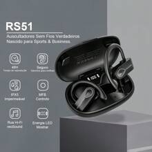 Fone Sem Fio Bluetooth 5.3 Wireless Com Led 80mah 15h