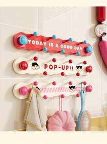 1pc Door Coat Rack Hook, Clothes Wall Hook 7 Hooks Coat Towel Hanger Rack, For Door Back Kitchen Bathroom Organizer, Aesthetic Room Decor, Home Decor, Kitchen Accessories, Bathroom Decor, Bedroom Decor
