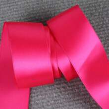 1pc 38mm Single Face Polyester Ribbons Solid Color Satin Ribbon For Handmade Craft Gifts Wedding Christmas Decoration DIY Bows