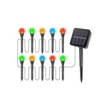 1 pièce Boule lumineuse à bulle solaire, à énergie solaire, 1 pour 10/20/30 guirlandes lumineuses de jardin à LED, Boules de cristal décoratives pour l'éclairage paysager, pour villas, cours, allées, pelouses, décoration de fête. Chargée automatiquement au soleil pendant la journée, s'allume automatiquement après la tombée de la nuit.