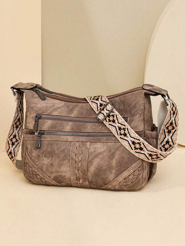 Women's Shoulder Messenger Bag With Multiple Pockets, 2025 Brand Leather Designer Handbag, Winter Style Crossbody Bag