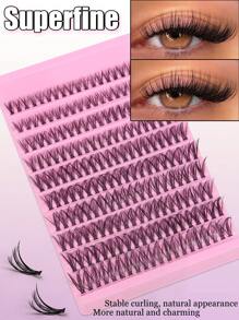 200 Clusters 30D Curl Lash Extension, 8-16mm Length, DIY Eyelash Transplant