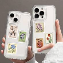 50 miếng dán tem cổ điển, họa tiết cây cối, động vật, hoa, chân dung, thích hợp để trang trí sổ lưu niệm, nhật ký, ốp điện thoại, sổ tay, hành lý, và cho mùa tựu trường. - Nhiều màu - Xem 5