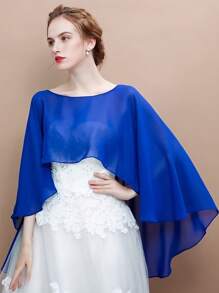 1 Pc Women's Soft Chiffon Shawl Wrap, Lightweight Shawl, Versatile Shawl For Evening Dress Party, Cover Up And Wedding Fall Clothes For Women