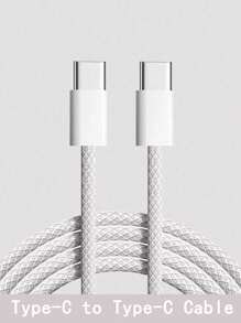 Cable USB C a USB C para carga rápida de 60W, cable trenzado multicolor de 6.6ft/3.3ft, compatible con Iphone 15/15 Pro/15 Pro Max/15 Plus, IPad Pro/Air5, Galaxy S22/S21/S20 Ultra y Macbook