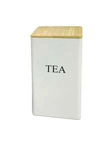 Conjunto de 3 peças de latas quadradas de chá com tampa de bambu/ferro para armazenar chá, grãos de café, doces, petiscos, latas de armazenamento, latas de armazenamento multifuncionais, estilo simples, adequado para Natal/Ano Novo/Ação de Graças/uso diário, pode ser dado como presente para familiares e amigos, o melhor presente para amantes da cozinha de volta às aulas
