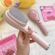 1 pièce Peigne à cheveux magique extensible, pour le nettoyage du cuir chevelu sans endommager les cheveux, brosse de massage capillaire portable, brosse de massage antistatic pour la maison, brosse de massage du cuir chevelu moelleuse, cadeau pour les amis et les aînés