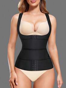 قطعة واحدة سترة نسائية مدربة على الخصر بسحاب مزودة بحزام شد الخصر