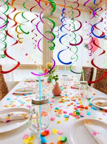 42/84 Pieces Hanging Swirls Whirls Party Decoration Streamers Decorations For Thanksgiving Day Birthday Baby Shower Graduation Wedding Celebration Tea Party