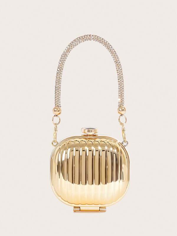 Acrylic Box Cosmetic Earphone Bag For Women, 2025 New Fashion Coin Purse Accessories Shoulder Crossbody Bag, Mini Clutch Chain Bag For Party