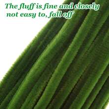 50/100/250 件管道清洁工具工艺,绿色管道清洁器,雪尼尔管道清洁器散装,适用于 DIY 工艺创意项目 - 綠色 - 查看 5