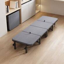 [Ofertă limitată în timp] 1 pat pliabil gri de 71 inch, se deschide în 3 secunde, esențial pentru camping, potrivit pentru somn la birou, camping, garaj, cămin, spații mici