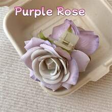 1pc Women's New Vintage Faux Rose Flower Hair Clip, Retro Hair Accessory For Photo Shoots, Trips, Rose Hair Clip, Fairy Style, Beach Hair Decor Hair Claws Claw Clips Hair Clips Hair Jaw Clip Hair Clamps Hair Clutch Hair Catcher Clip Fall Winter Hair Accessories For Women For Vacation Outfits Woman Summer - Multicolor - View 7
