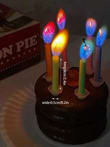 Velas de llama colorida - Adecuadas para decoración de bodas, fiestas de compromiso, pasteles; fiestas de cumpleaños; Halloween, Navidad, Día de los Caídos y otras decoraciones de fiestas festivas; llamas y velas a juego, perfectas para fotos de cumpleaños y fiestas - Multicolor - Ver 6
