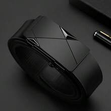 1/2/3件/套 男士休闲黑色自动扣皮带 - 时尚商务风，送给丈夫或男友的理想礼物，PU材质，适合夏季、秋季、万圣节、秋冬季等各种场合，也适合青少年、青年、男士，休闲、户外、运动、度假、毕业、生日、日常穿着。 - 黑色 - 查看 3