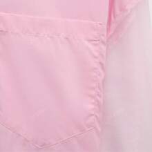 ZEVITY Sheer Mesh Patchwork Loose Fit Shirt