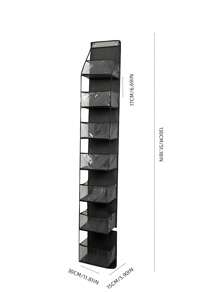 Over The Door Hanging Storage Bag, Transparent Visible Multi-Compartment Organizer Pouch For Closet, Wall, Home Organization