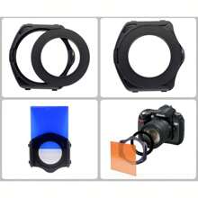 KnightX Cokin P 24 Colors Series With Square Filters Full Filters Grad Graduated Color For Canon Nikon Camera Dslr Holder Gradient Filter ND ND4 ND8 ND16 Neutral Density Grad Yellow Pink Brown Sunset 49mm-82mm For Photographers Videographers Landscape Shooting