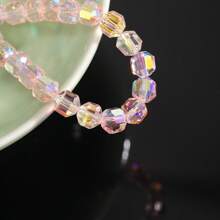 60 Peças de Contas de Vidro Brilhantes Coloridas Prateadas, Pulseira Feita à Mão DIY, Colar, Jóias, Acessórios de Cabelo, Encantos de Bolsa/Telefone