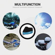 Motorcycle Cover Blue-Black Protective Cover Four Seasons General Dust Protection UV Protection Riding Cover Sun Protection Waterproof Outdoor Cover Suitable For All Riding Vehicles Riding Gifts - Multicolor - View 8