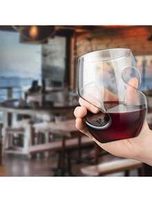 1 件创意鸡尾酒杯，耐热扭曲设计，可重复使用的多用途家用玻璃器皿，仅可手洗 - 适用于威士忌、茶、啤酒 - 1pc透明 - 查看 4