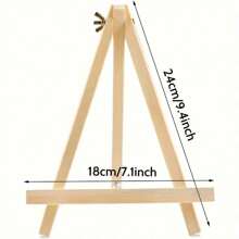 4 pachete, 1 șevalet + 1 planșă de desen + 1 paletă + 1 pensule, set de 4 piese, șevalete artistice din lemn pentru pictură și meșteșuguri, suport trepied reglabil, afișaj portabil de masă pentru artă, pânză, fotografii și semne