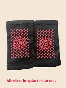 2pcs Thick Breathable Sports Knee Pads, Asymmetrical Dotted Design Gym Accessories Knee Support Sports Knee Pads Gym Knee Pads - Multicolor - View 4