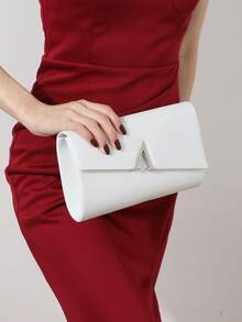 女士钻石首饰 闪耀奢华钻石首饰套装 闪耀项链 耳环 手链套装 个性闪耀PU手提包 V型五金 翻盖信封包 手提包 手提包 时尚宴会包 手提宴会包 手提钱包 优雅手提宴会包 女士舞会手提包 女士新娘宴会包 舞会手提包 金属链条手提包 婚礼派对手提包 酒会婚礼 新款钱包 宴会包 - 白色 - 查看 4