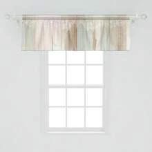 60"X18"1PC Or 28"X40"2PCS Delicate Flowers Pastel Lines With Rustic Back Print Modern, Window Treatments For Kitchen Room Decor, Camel Lavender Beige,2 PCS 28"(W) X 40"(H)+1 PC 60 X 18 Inchs - 杏仁綠 灰色 黃色 - 查看 10