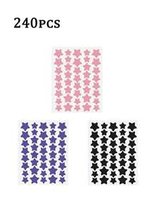 2000/1400/1120/400/240 Pcs Star Stickers, Halloween & Christmas Decoration Stickers, Colorful Five-Pointed Star Stickers For Party, Holiday Photo Decoration, Face Decor Stickers (1 Sheet Per Color), For Decoration Only (Not For Makeup)560/280/160/80/40pcs,Makeup,Cheap,Room Decor,Vanity,Travel,Bedroom,Makeup Accessories