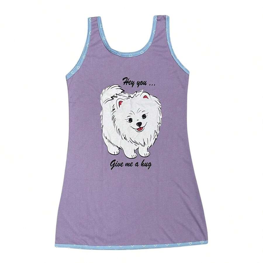 Plus Size Tank Top - Lilac Purple - View 1