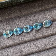 100% Pear Cut Paraiba Tourmaline Loose Gemstone, Material For Making Pendants, High-End Jewelry DIY - Paraibas - View 4