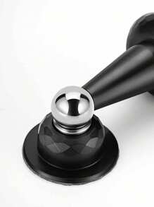 1Pc Strong Magnetic Door Stopper, Magnetic Door Stoppers For Bottom Of Door Magnetic Door Stop, Double-Sided Adhesive Tape,Decorative Matte Black Door Stopper, Noise Reduction Silicone Made, Easy Install No Drilling