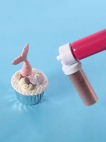 1Set Cake Coloring Powder Spray, Including 4 Icing/Frosting Decorating Tips, Kitchen Cake Baking Accessories