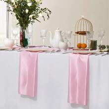 6pcs Satin Faille Napkins, Suitable For Various Party Decorations - Multicolor - View 3