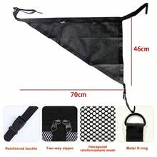 Car Ceiling Cargo Net Storage Bag, Double Layer Interior Roof Net For Traveling And Car Camping - Black - View 6