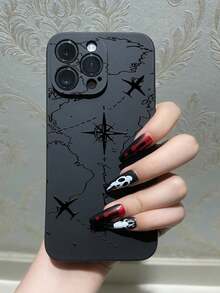 1 件创意飞机和字母印花软保护手机壳适用于 、Redmi、Galaxy A04e/A05s/A13/A14/A15/A34/A35/A50/A52/A53/A54/S21/S22/S23/S24/S25/S25Ultra、6A/7A/8A、12T/13T/14T 防水防震防摔防刮 - 黑色 - 查看 4