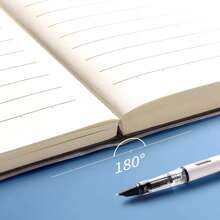 1 Book, B5/A5, 136 Pages, B5 Waterproof Soft Surface PP Glue Cover Notebook, Colorful Simple Diary, Notebook, Horizontal Line Diary, Notebook For Office, Home, School,School Supplies,Back To School