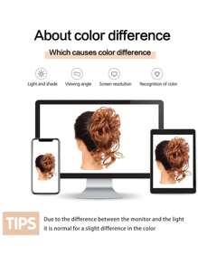 Accesoriu pentru păr pentru coc clasic cu barbă lungă, extensii de păr coc pufos extra lung, accesoriu pentru păr ondulat și ondulat cu bandă de păr elastică, potrivit pentru toate femeile, ușor de purtat, stil moale și casual