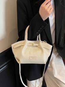 New Fashion Handbag For Women Versatile Commuting Crossbody Bag Shoulder Bag For Work Bag For Office Use - Beige - View 7