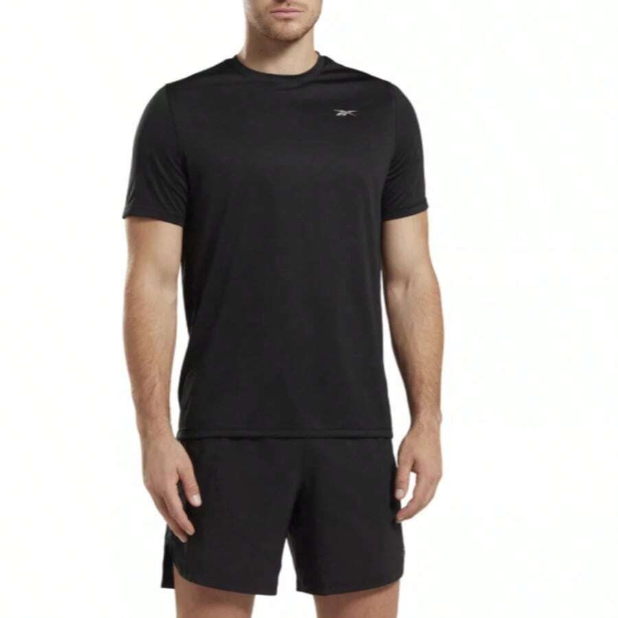 REEBOK RUNNING GFX Tee - Black - View 1