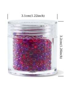 1 pièce Remplisseur de résine époxy de perles de verre Aurora, perles à bulles de taille mixte pour le matériau de remplissage de moule en silicone, fournitures d'artisanat DIY, fournitures pour la fabrication de bijoux