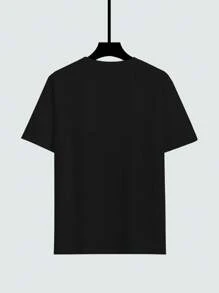 1pc Men's Plus Size Street Style Hip-Hop Creative Pattern T-Shirt, Suitable For All Seasons