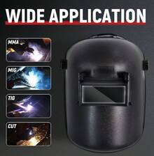 Welding Helmet, Flip Front Welding Mask With Adjustable Headgear - 黑色 - 查看 3
