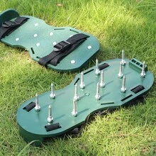 Lawn Aerator Shoes For Grass, Free-Installation Grass Aeration Shoes With Heavy Duty Spiked Aerating Sandals Adjustable Strap Spike Aerator Shoes Soil Yard Aerator Tool For Yard Patio Lawn Garden - Multicolor - View 4