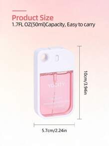 1/3/6pcs 50ml Various Scents Of Water-Free Hand Sanitizer, Two Models Are Randomly Shipped, Hyaluronic Acid Spray Hand Sanitizer Fragrance Spray Hand Sanitizer, Portable Travel Hand Sanitizer