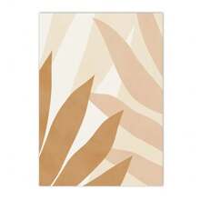 1pc/3PCS Wall Arts Posters Modern Beige Brown Abstract Sun Poster Bohemian Palm Leaf Canvas Printing Daisy Wall Art Painting Modern Poster Wall Painting Bedroom Decoration, Frameless/With Frame ,Wall Art With Frame